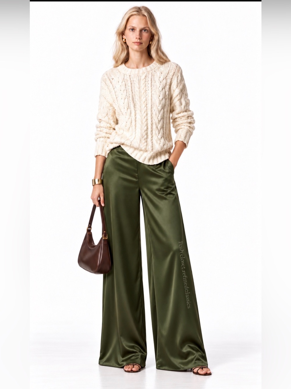 J.Crew Cable-knit crewneck cotton sweater in ivory lace